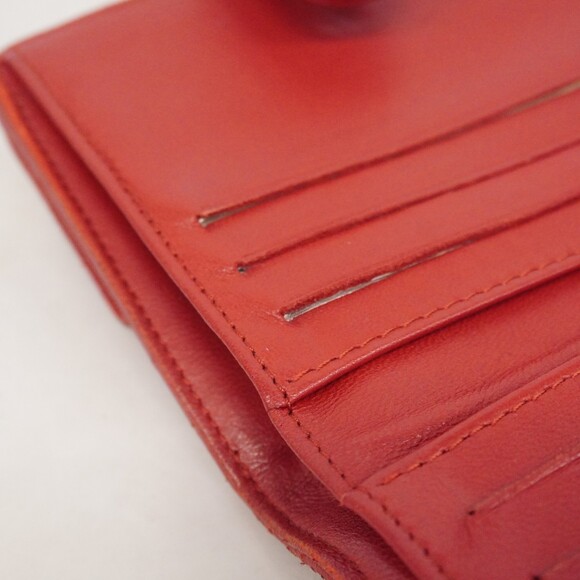 Chanel Matelasse Lambskin Wallet Red Women's - Picture 10 of 16